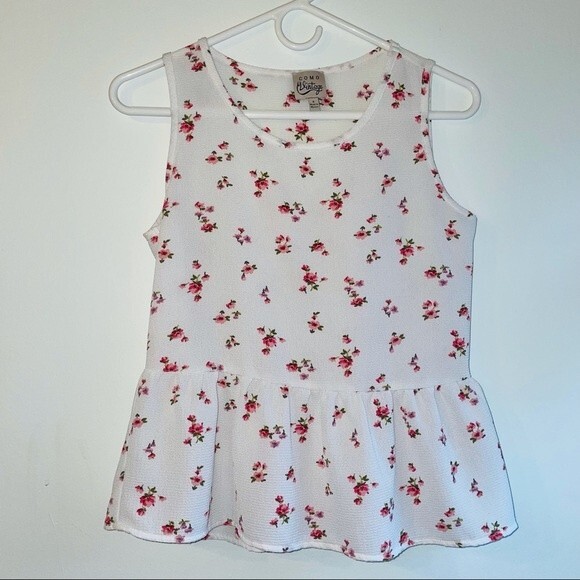 Como Vintage Women’s Floral Print Top size Small - Picture 1 of 1